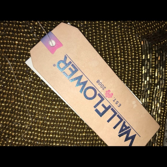 NWT Wallflower Navy blue size medium peasant shirt - Picture 6 of 7